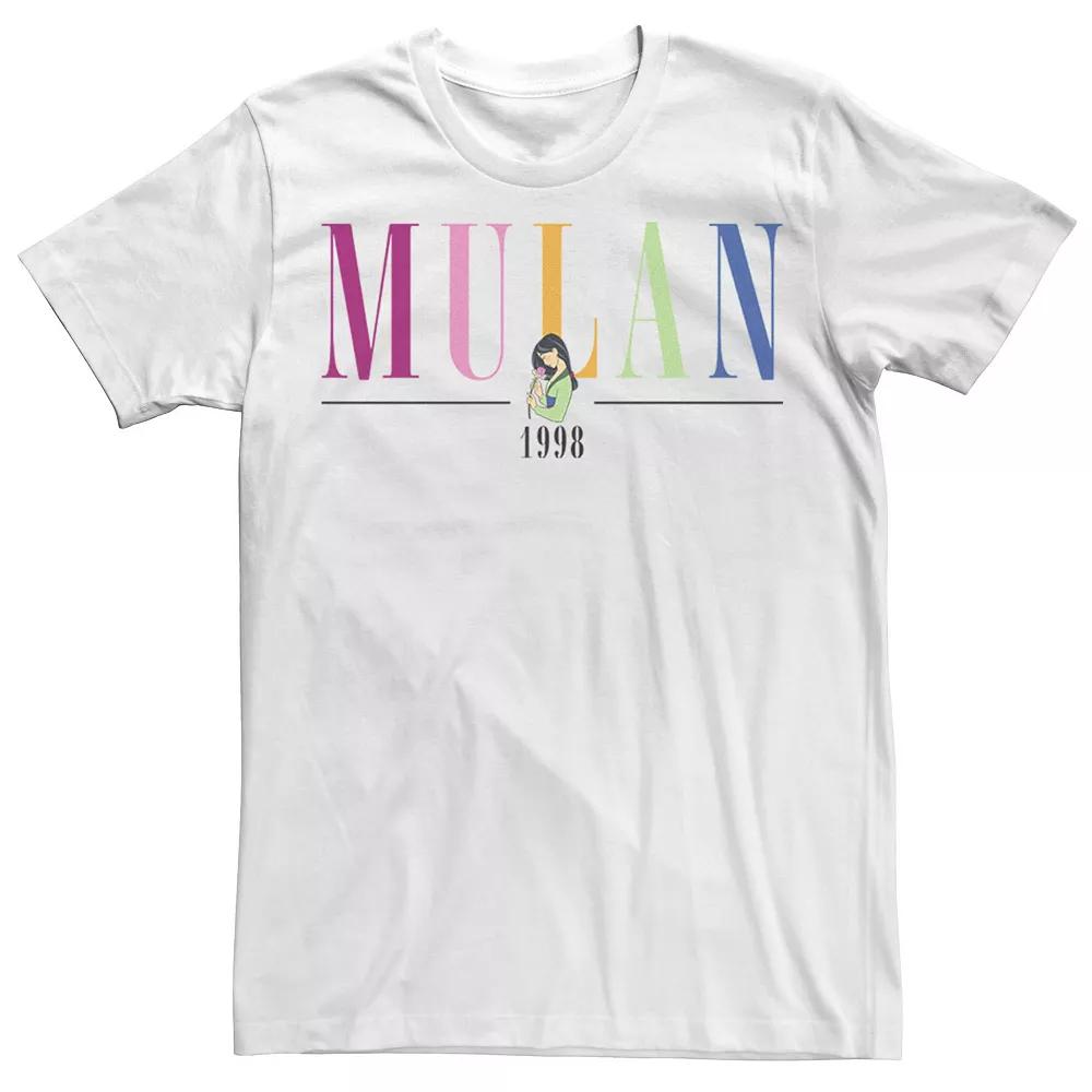 Disney's Mulan & Mushu Men's 1998 Pop Text Tee,  Product Image