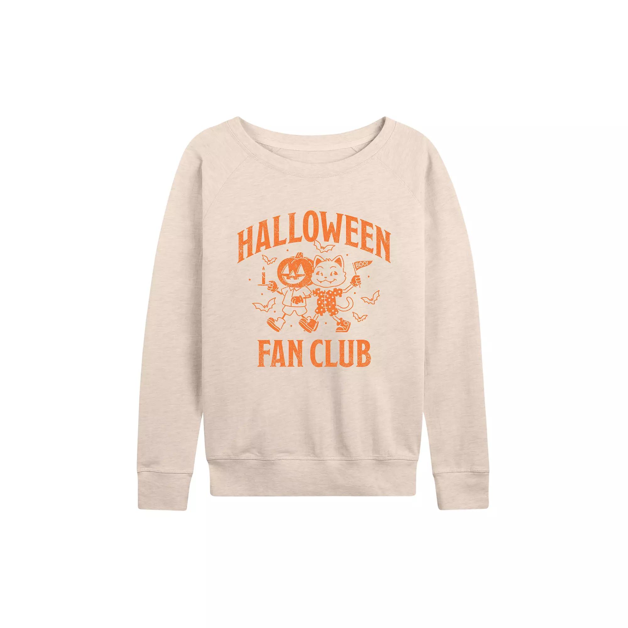 Women's Halloween Fan Club French Terry Long Sleeve Tee,  Product Image