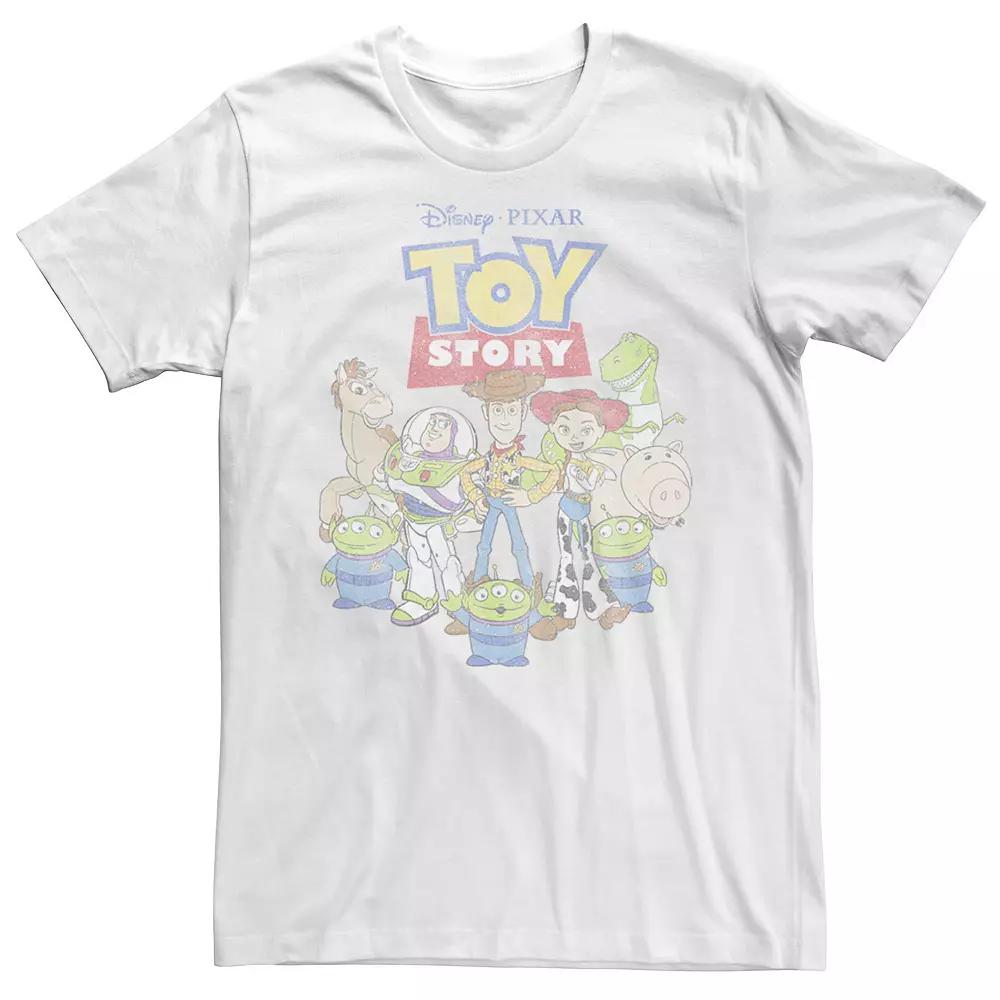 Disney / Pixar's Toy Story Men's Group Shot Tee, Size: Large, White Product Image