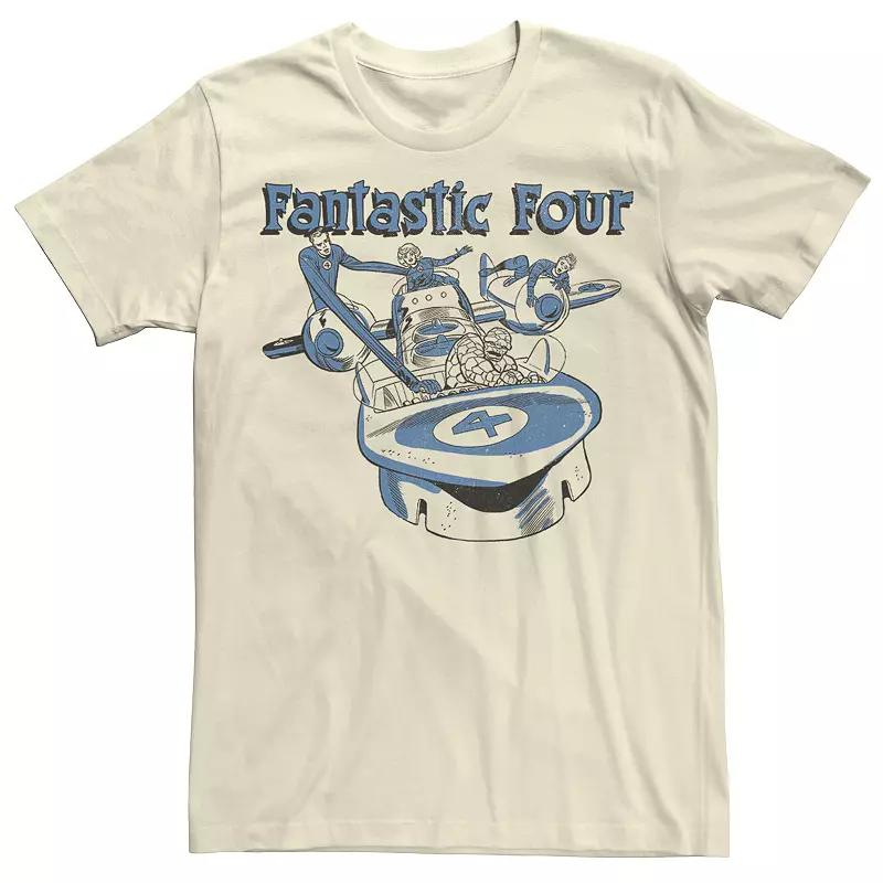 Men's Marvel Fantastic Four Group Shot Fantasticar Tee,  Product Image