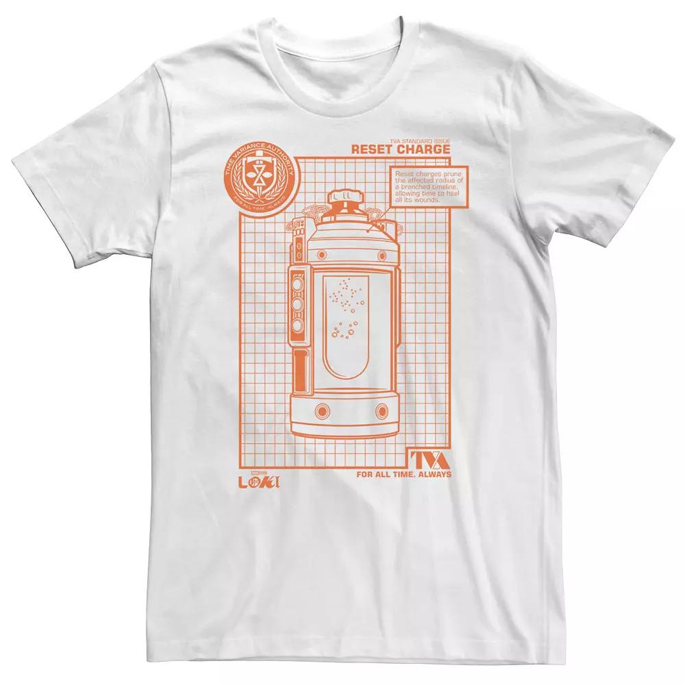 Big & Tall Marvel Loki Reset Charge Poster Tee, Men's,  Product Image