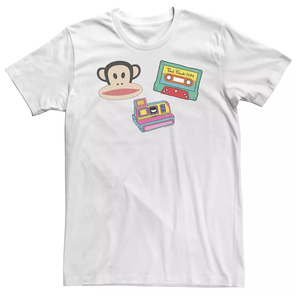 Big & Tall Paul Frank Patch Collage Tee, Men's,  Product Image