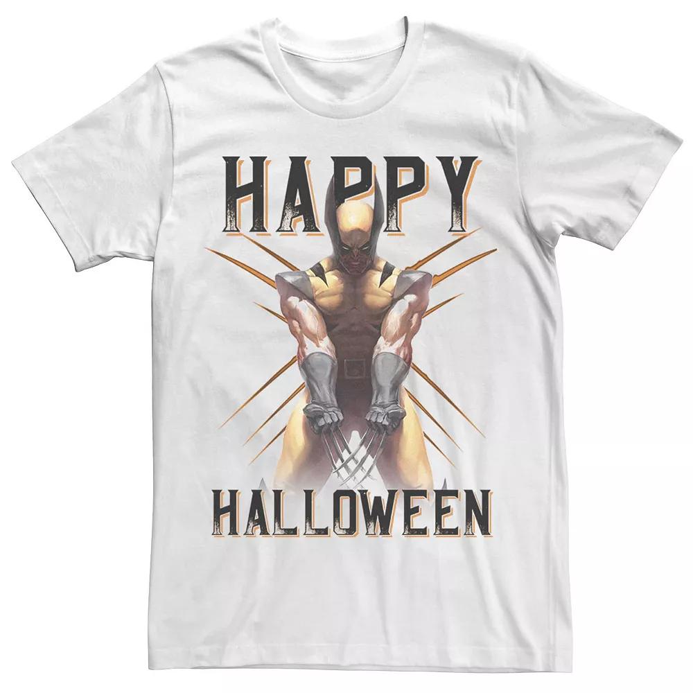 Men's Marvel Wolverine Happy Halloween Tee, Size: Medium, White Product Image