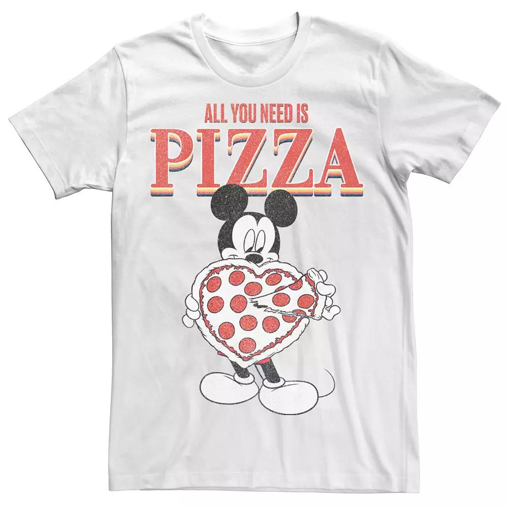 Disney's Mickey & Friends Mickey All You Need Is Pizza Men's Tee,  Product Image