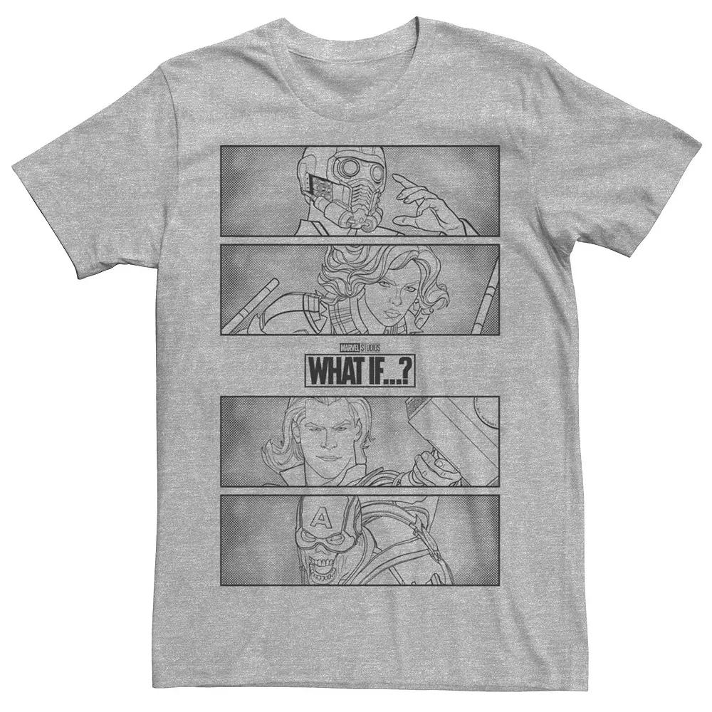 Men's Marvel What If Line Group Panels Tee,  Product Image