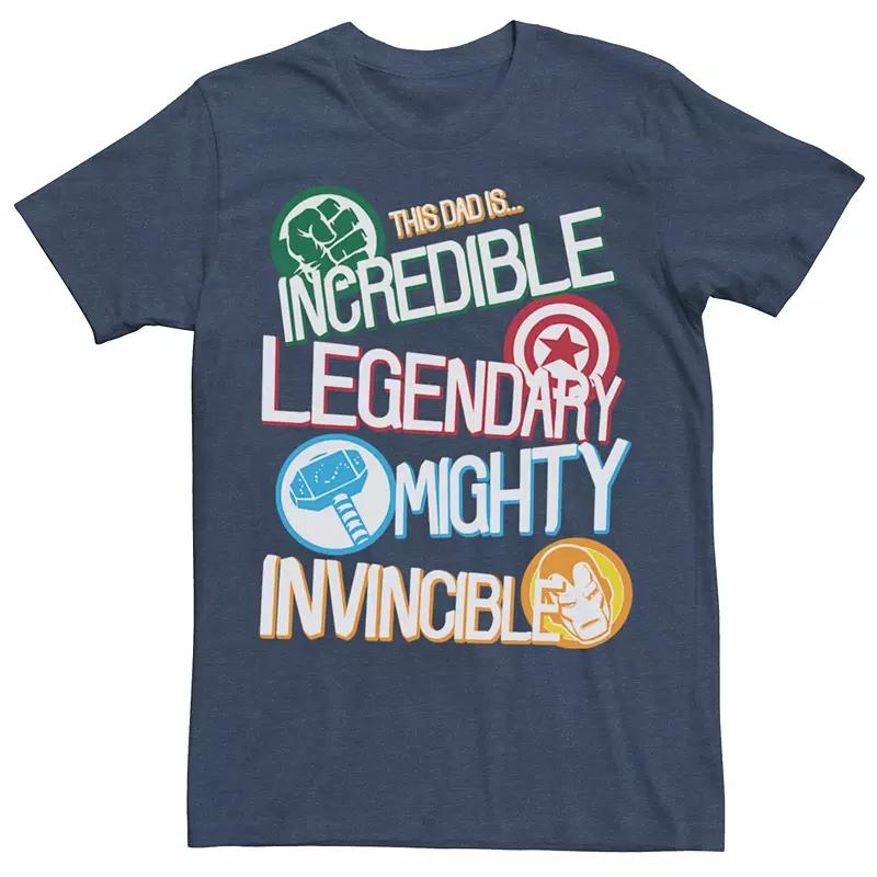Men's Marvel Comics Retro Dad Hero Strengths Tee,  Product Image