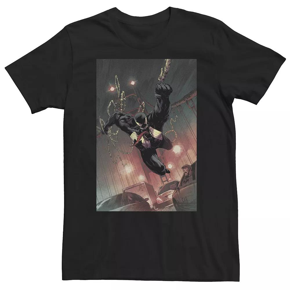 Big & Tall Marvel Comixology Venom On The Bridge Comic Cover Tee, Men's,  Product Image