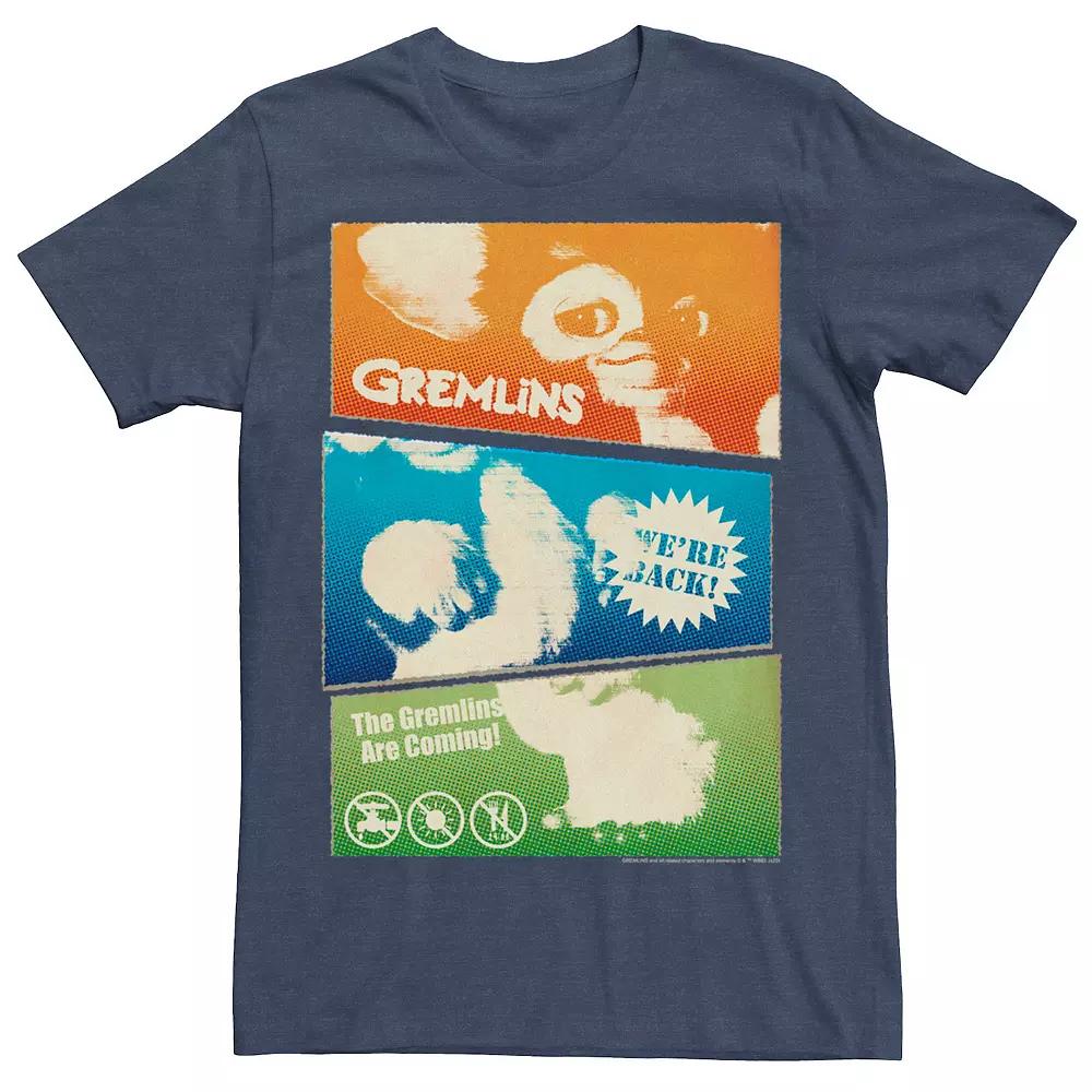 Men's Gremlins Gizmo Panel Posters Tee,  Product Image