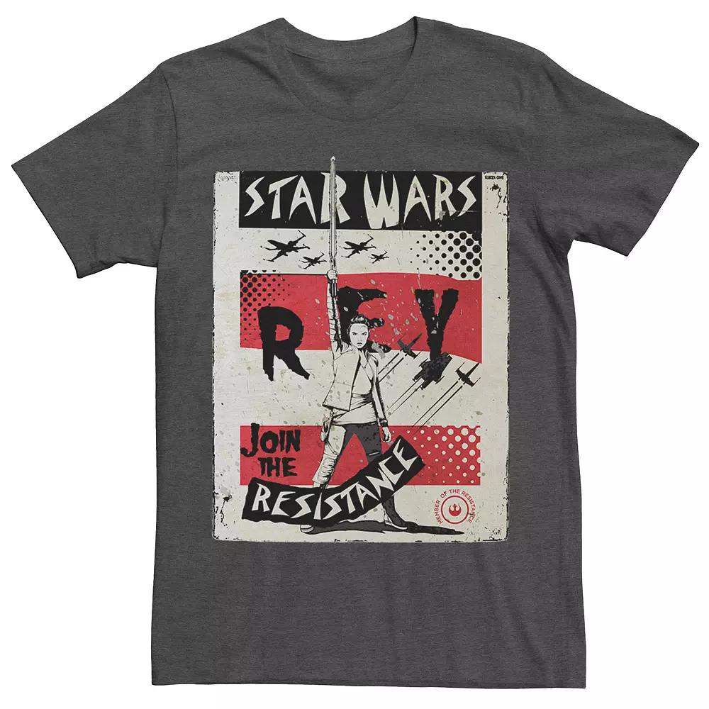 Men's Star Wars Rey Resistance Vintage Poster Tee,  Product Image