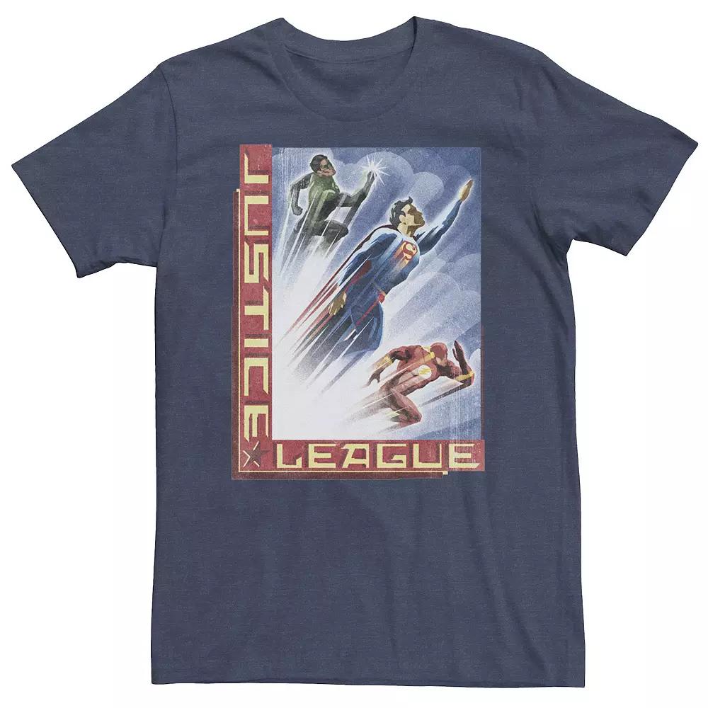 Big & Tall DC Comics Justice League Artistic Flight Poster Tee, Men's,  Product Image
