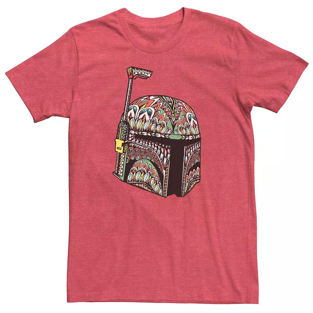 Men's Star Wars Boba Fett Colorful Pattern Fill Tee,  Product Image