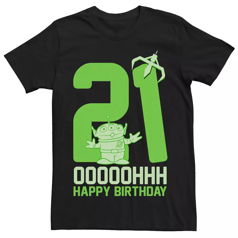 Disney / Pixar's Toy Story Men's Aliens OOOOH Happy 21st Birthday Graphic Tee,  Product Image