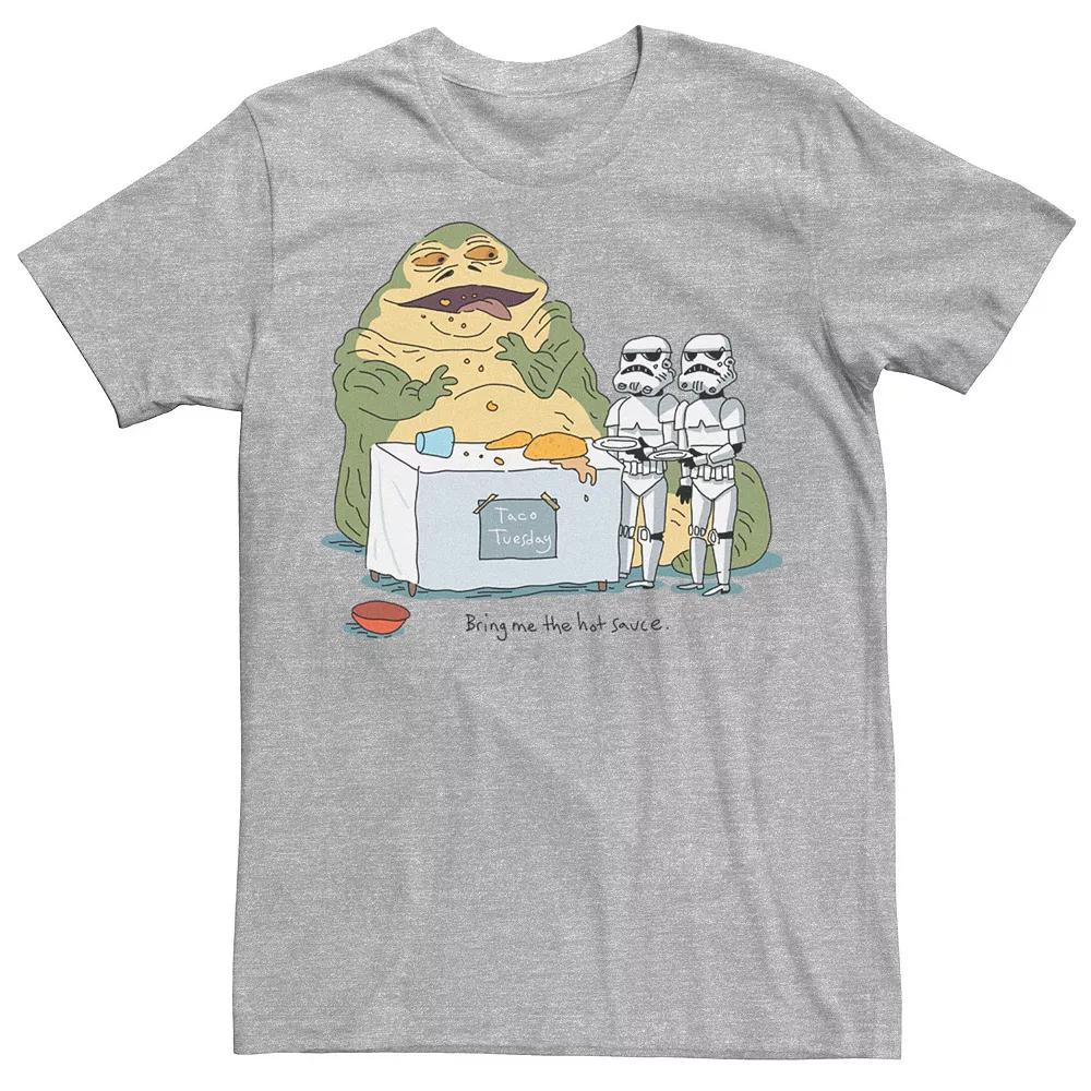 Men's Star Wars Jabba The Hutt Taco Tuesday Bring Me The Hot Sauce Tee,  Product Image