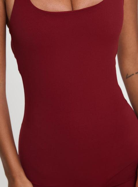 Run The Play Active Romper Red Product Image