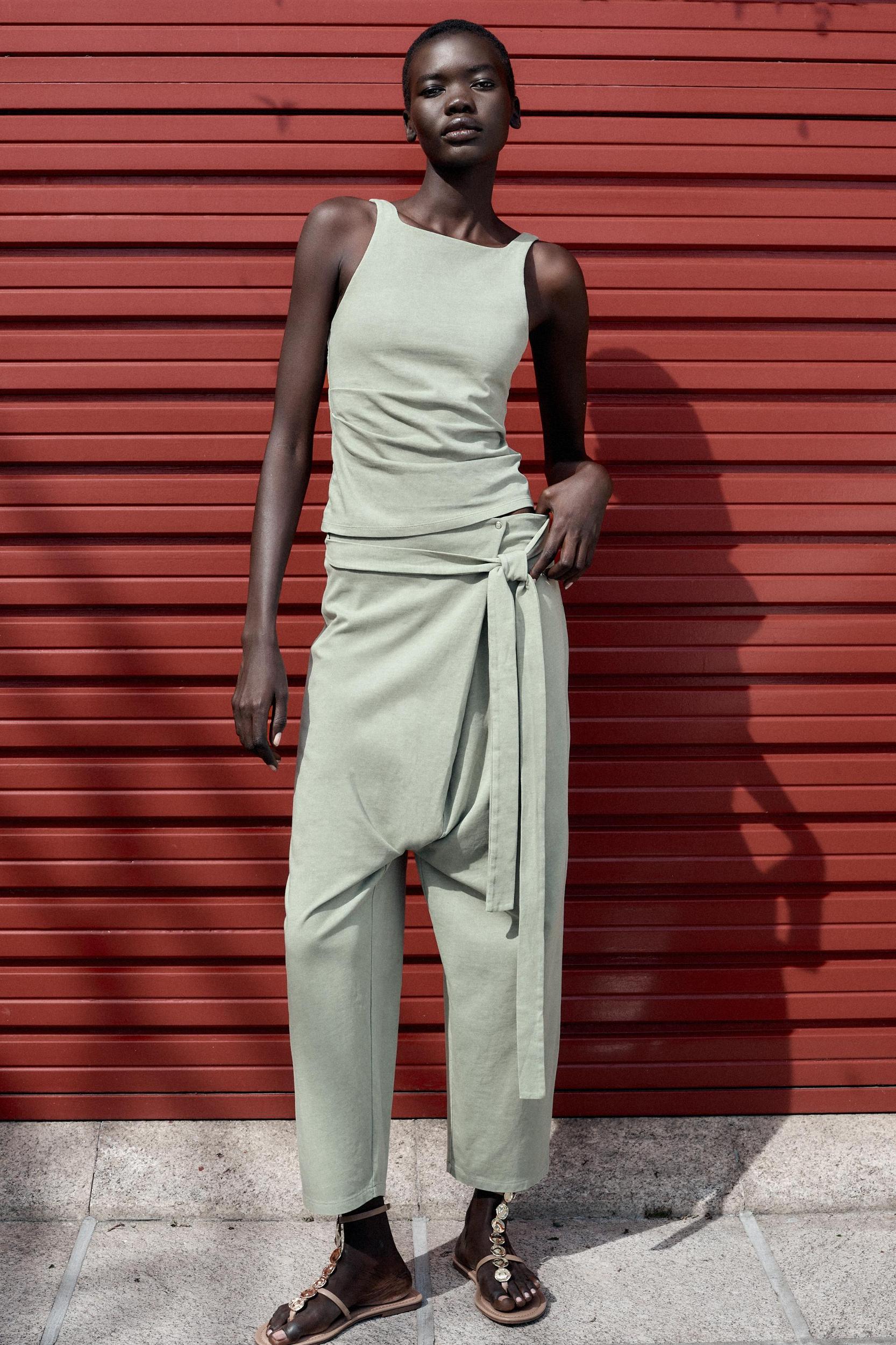 WASHED SARONG PANTS Product Image