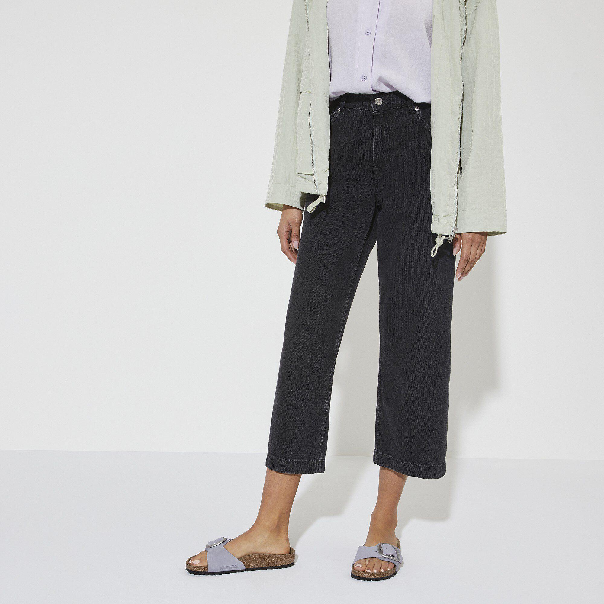 Madrid Big Buckle Nubuck Leather Ecru Product Image