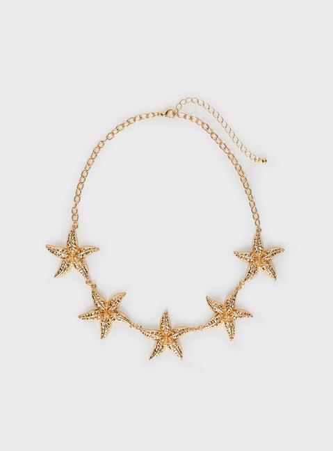Starfish Necklace Gold Product Image