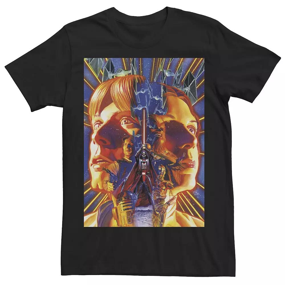 Men's Star Wars Luke and Leia Face Off Graphic Tee,  Product Image