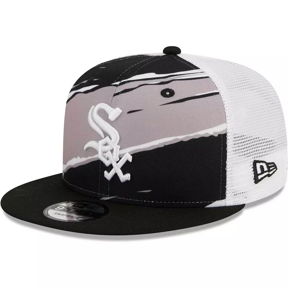 Men's New Era Black Chicago White Sox Tear Trucker 9FIFTY Snapback Hat Product Image