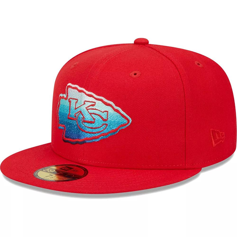 Men's New Era Red Kansas City Chiefs Gradient 59FIFTY Fitted Hat, Size: 7 3/8 Product Image