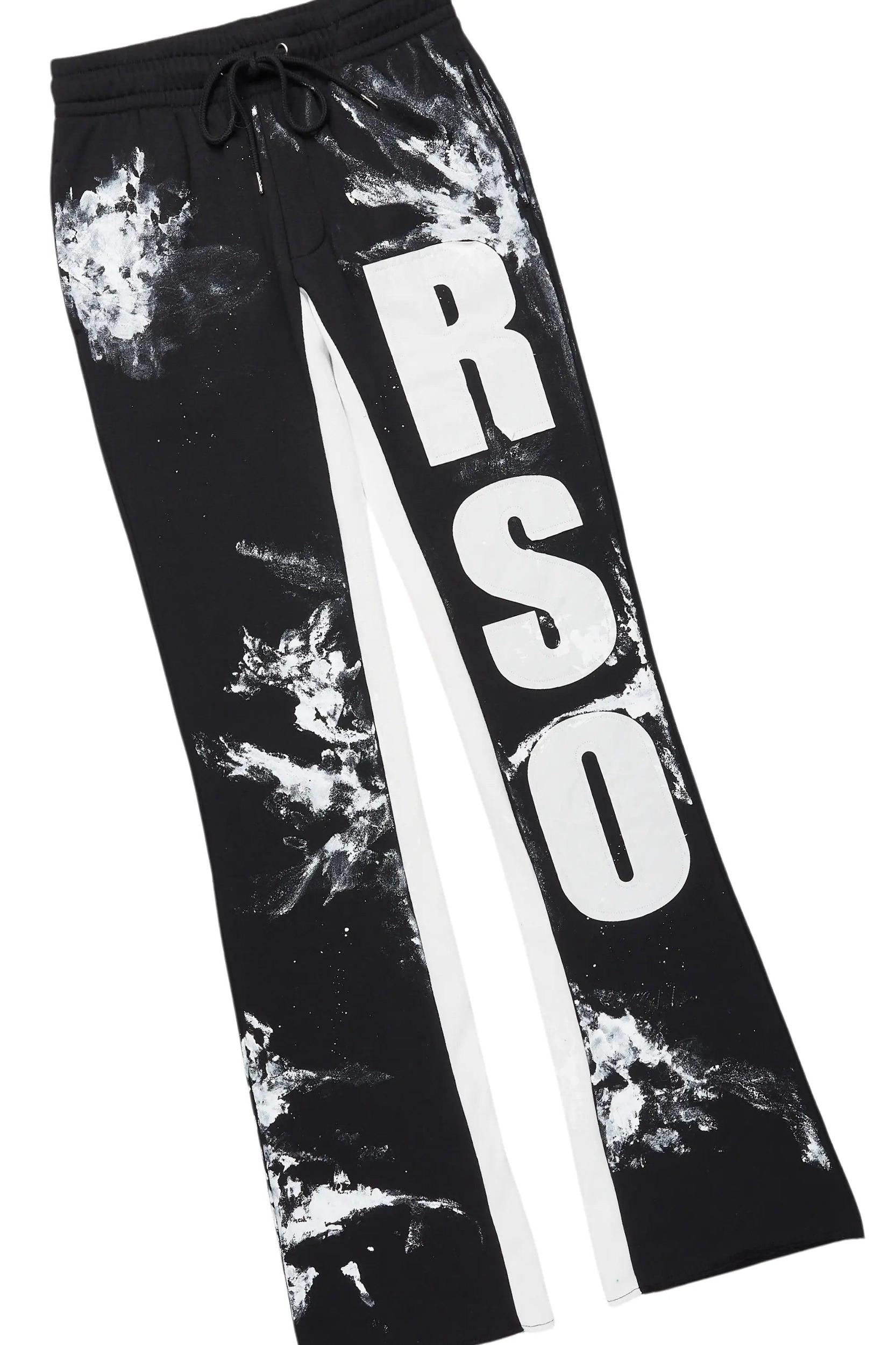 Allard Black/White Double Layer T-Shirt/Baggy Pant Set Male Product Image