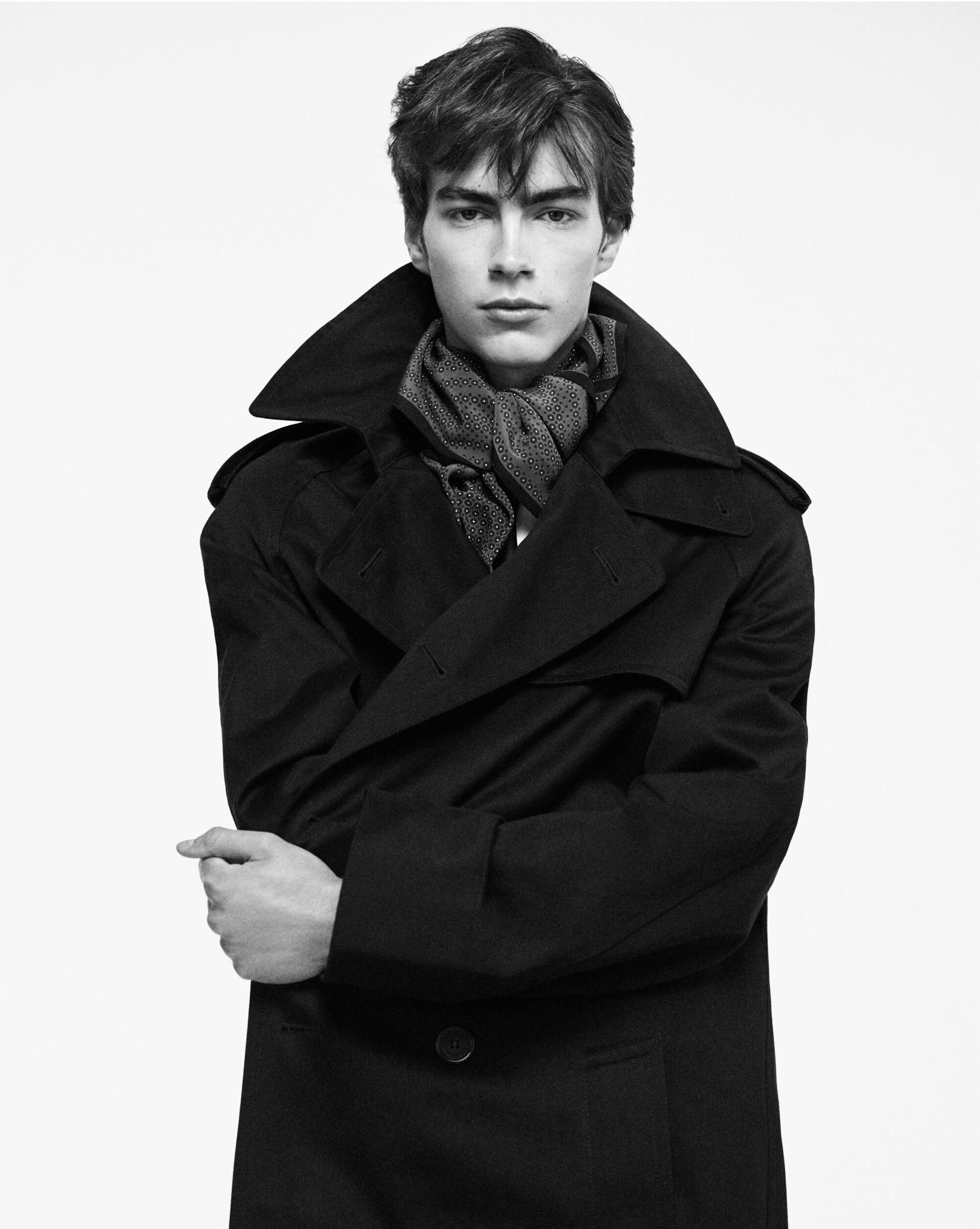 trench coat in cotton gabardine Product Image