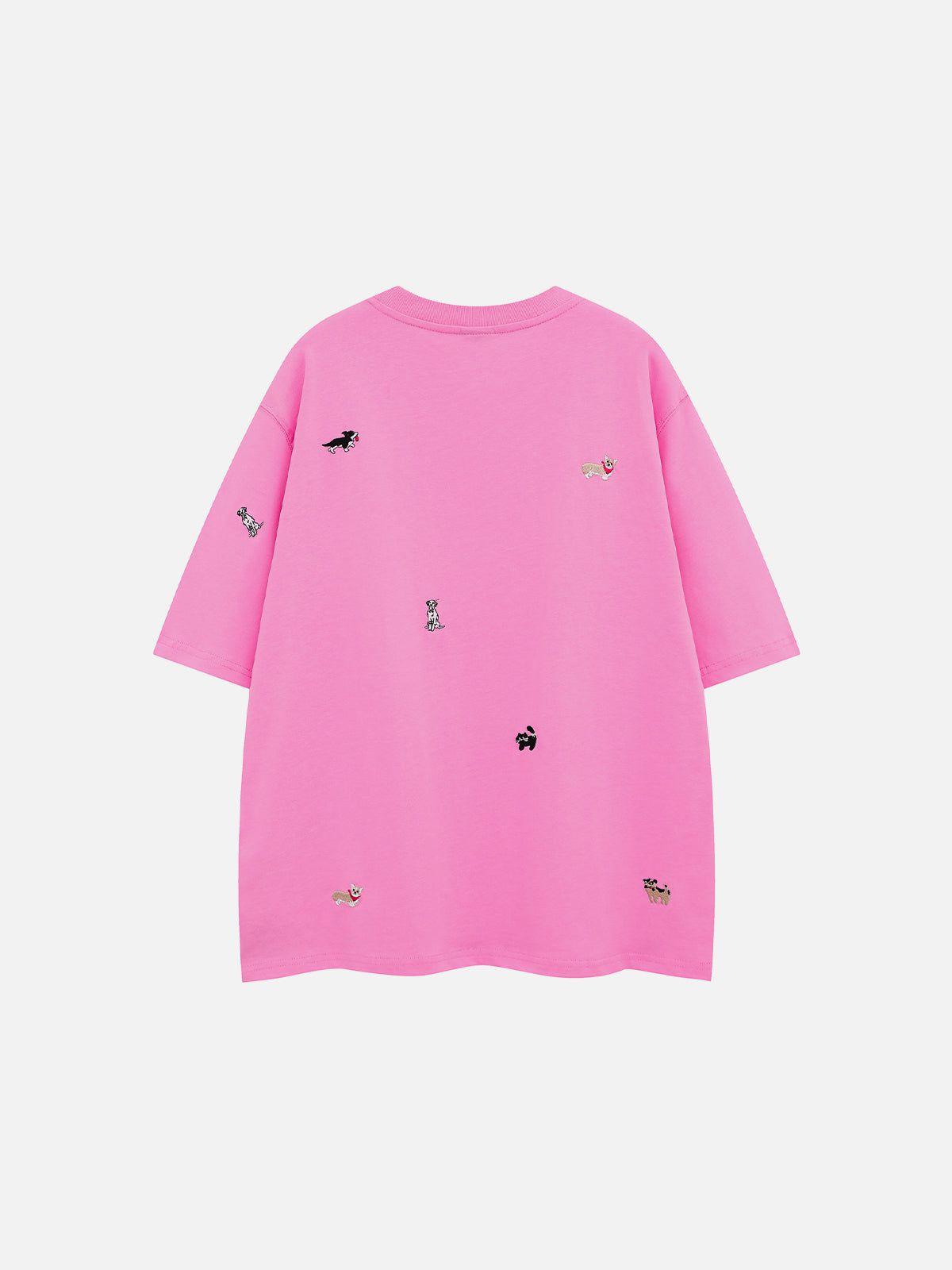 Aelfric Eden Cartoon Animal Embroidery Tee Product Image