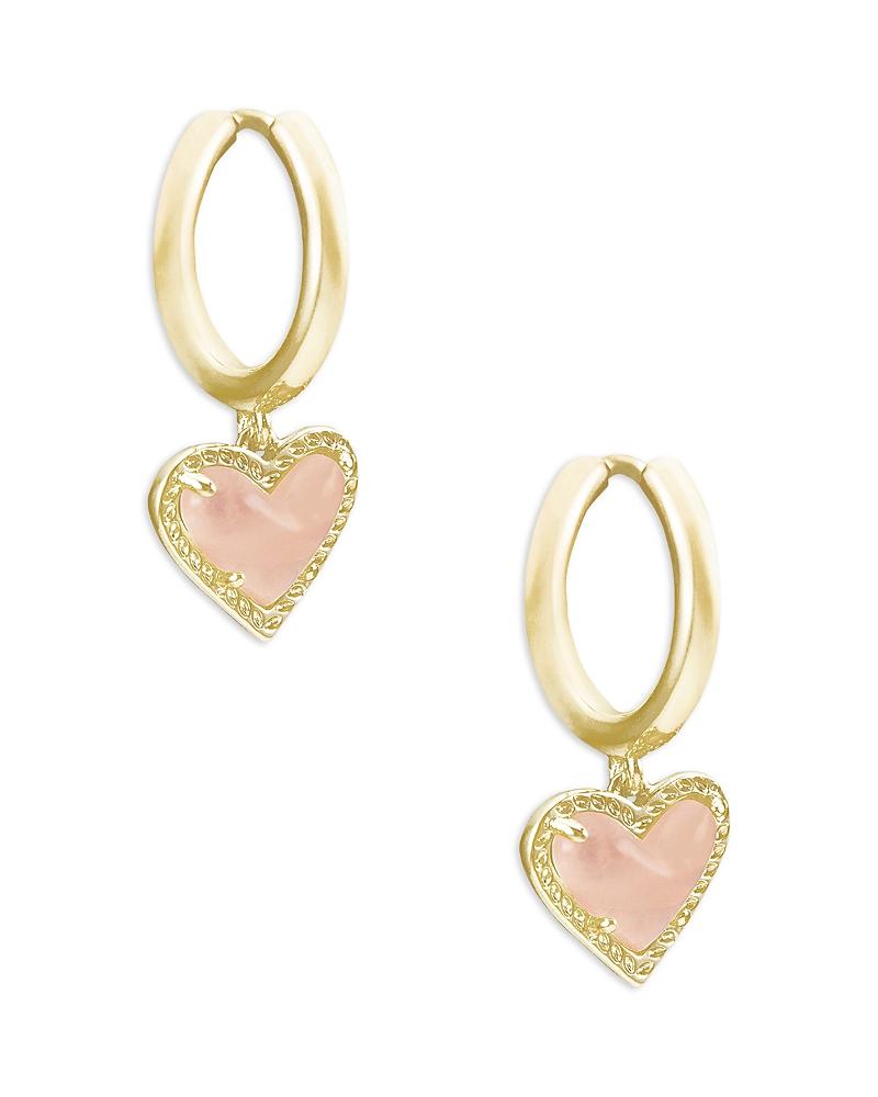 Kendra Scott Ari Heart Drop Huggie Hoop Earrings Product Image