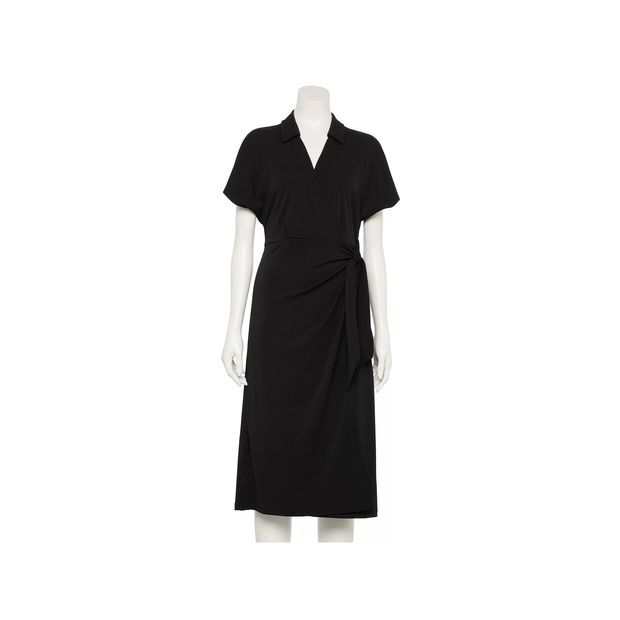 Womens Nine West Adaptive Dolman Sleeve Wrap Dress Product Image
