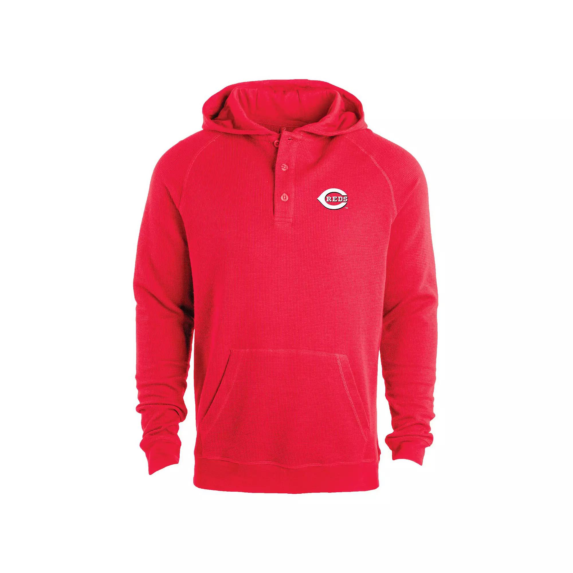 Men's Dunbrooke Red Cincinnati Reds Montana Lightweight Raglan Pullover Hoodie,  Product Image