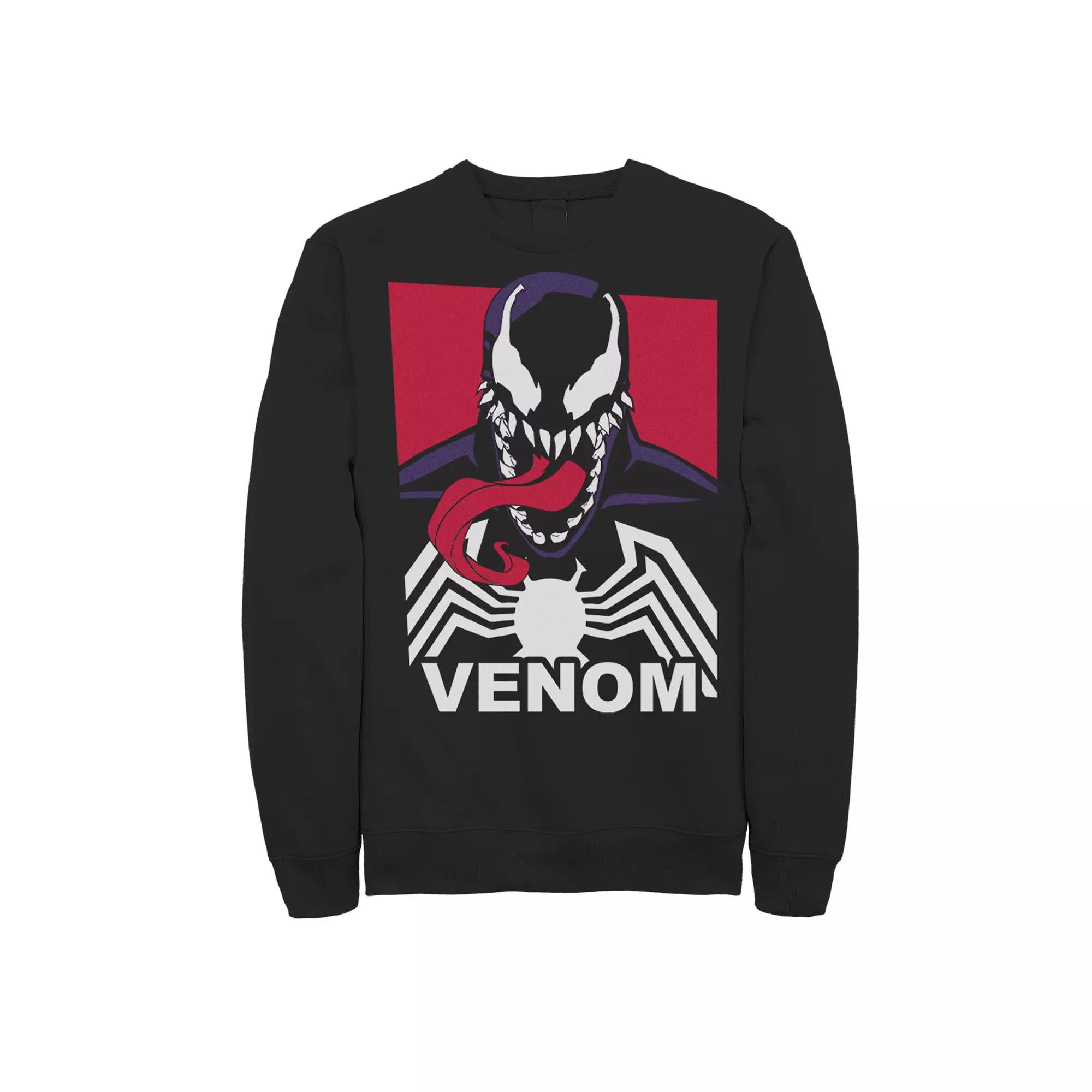 Men's Marvel Venom Tongue Out Comic Logo Sweatshirt,  Product Image