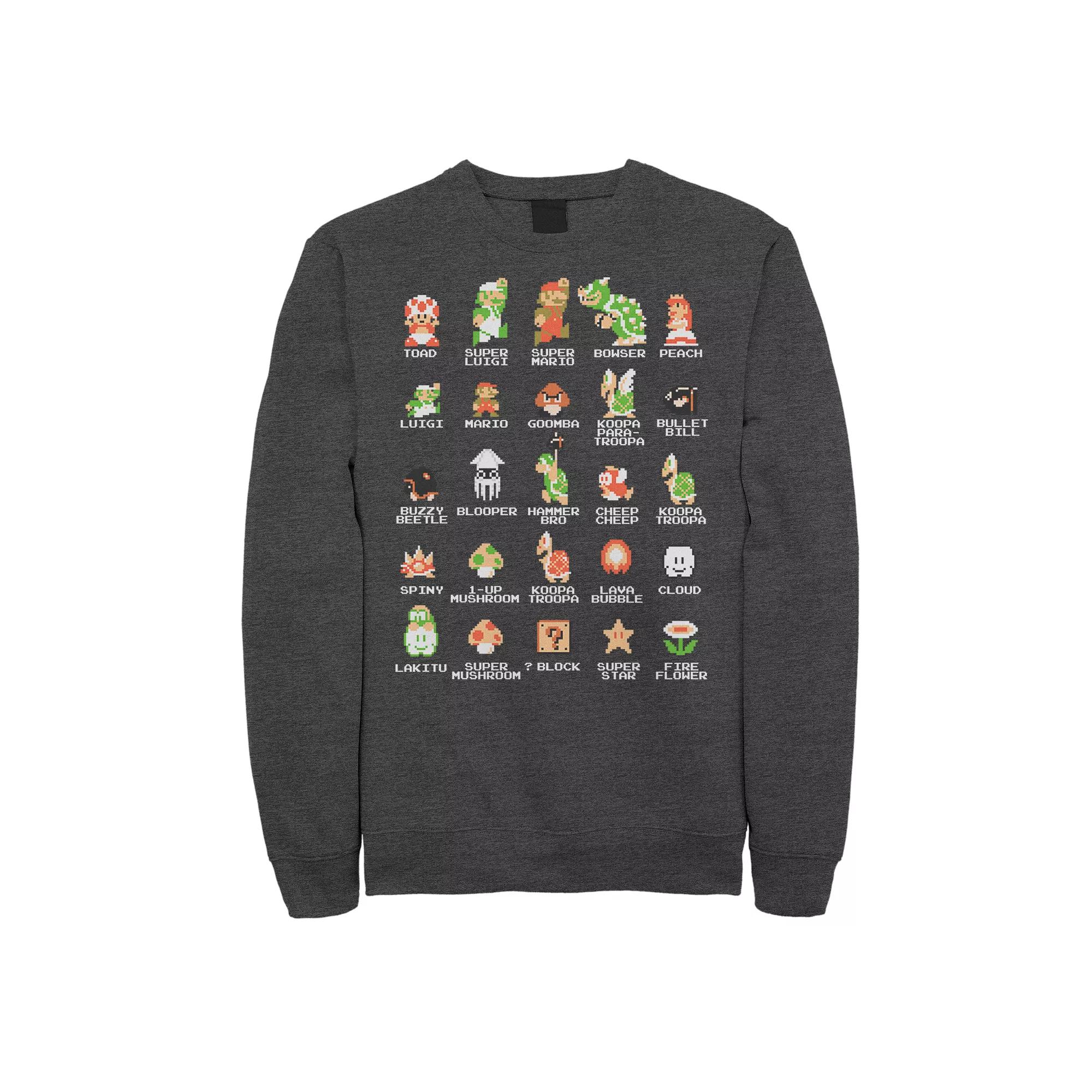 Men's Nintendo Pixel Cast Sweatshirt,  Product Image