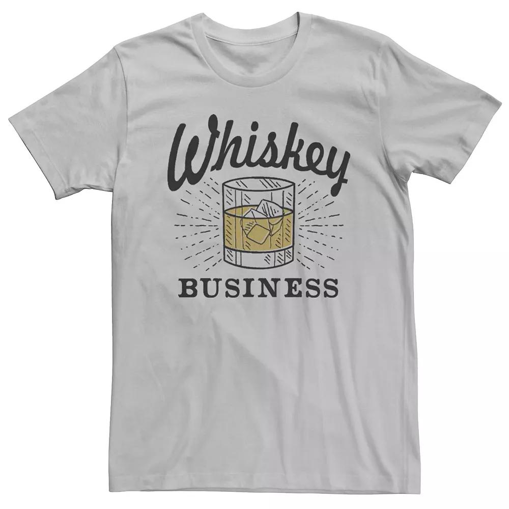 Men's Whiskey Business Tee Shirt, Size: Small, Silver Product Image