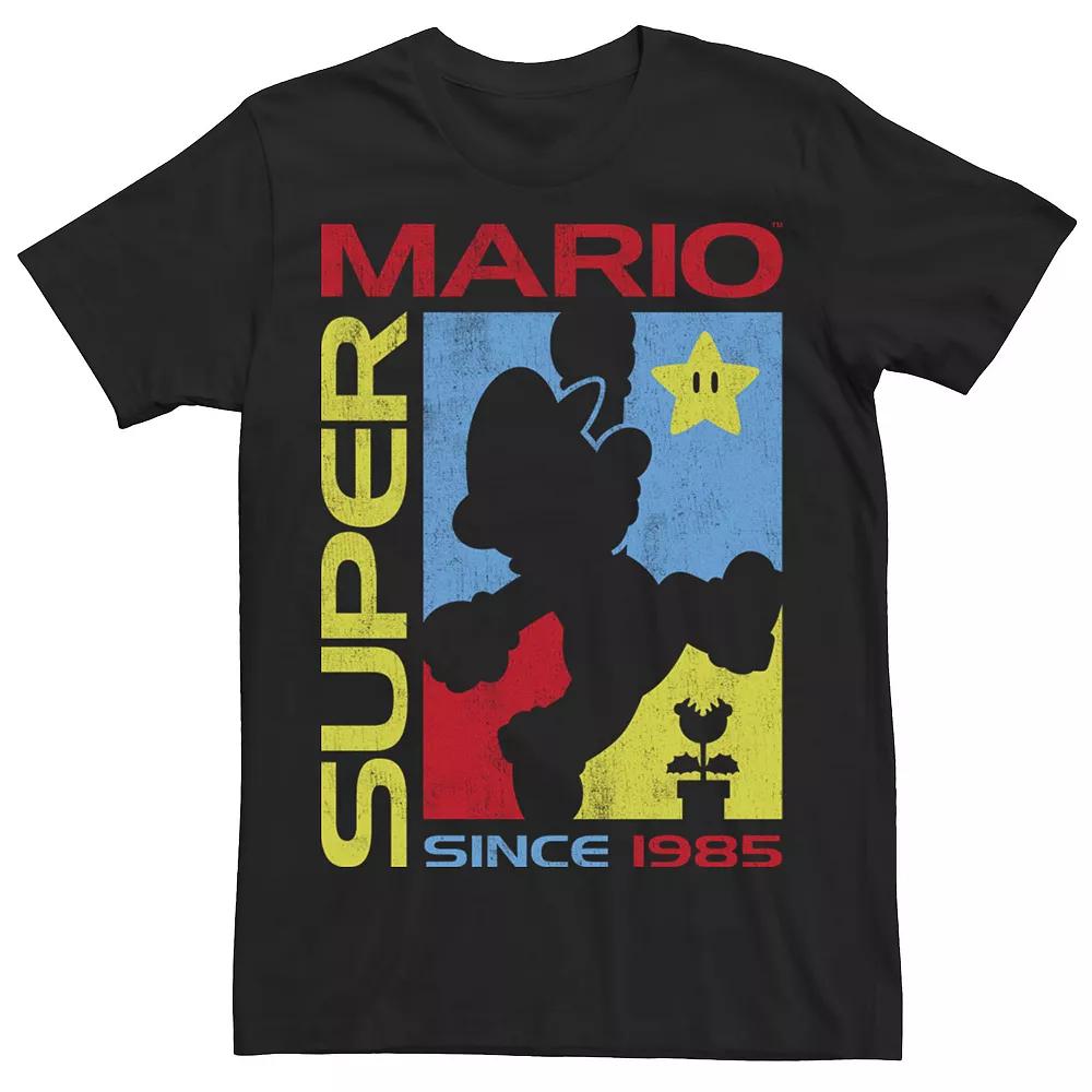 Men's Super Mario Since 1985 Mario Silhouette Tee,  Product Image