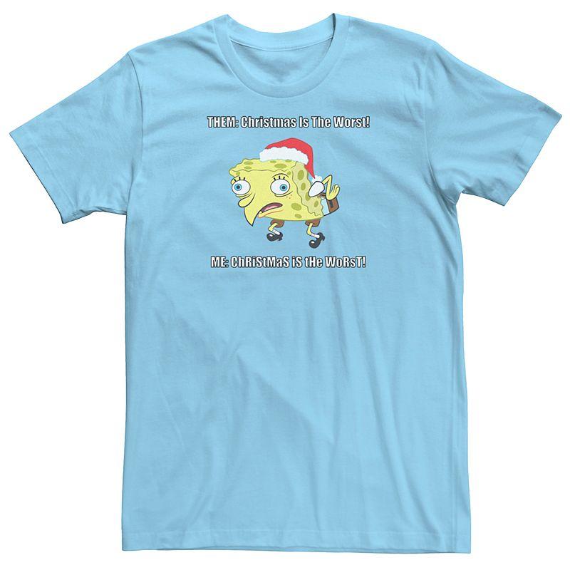 Mens Spongebob Squarepants Christmas Is The Worst Tee Product Image