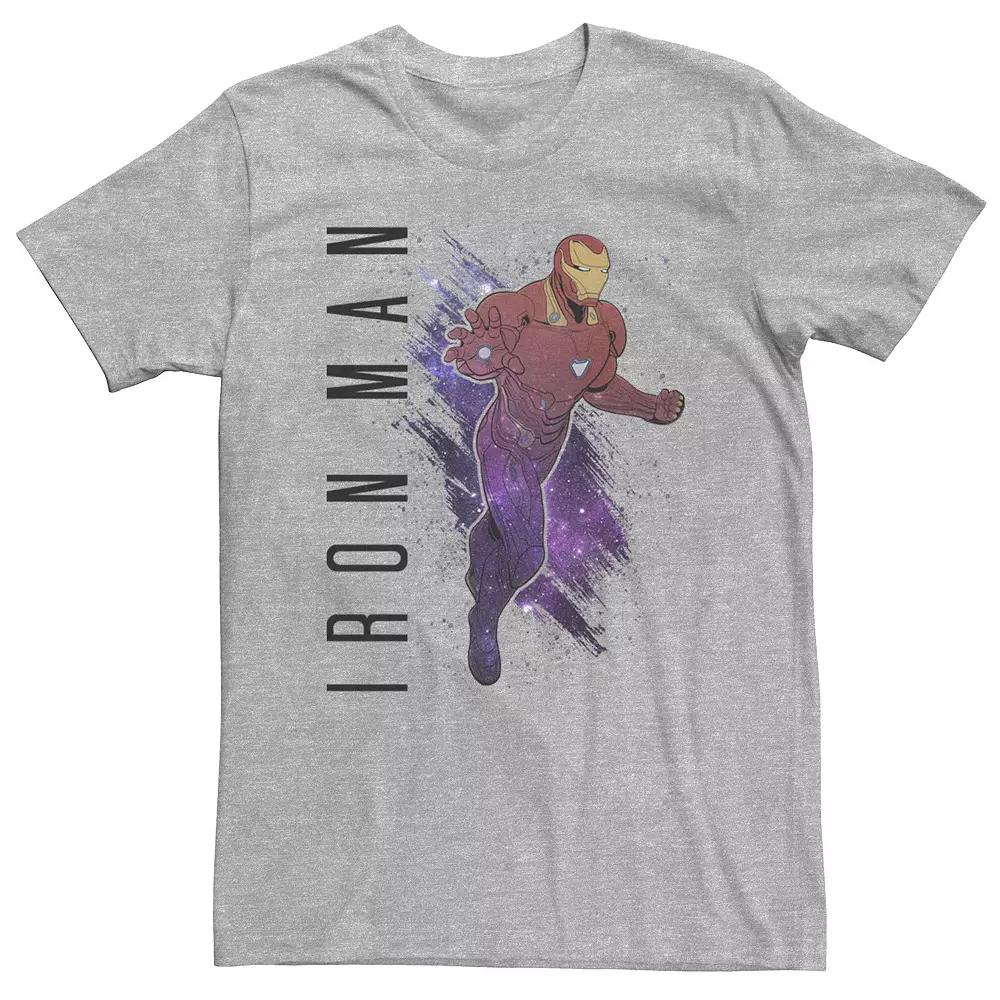 Big & Tall Marvel Avengers Endgame Iron Man Galaxy Painted Tee, Men's,  Product Image
