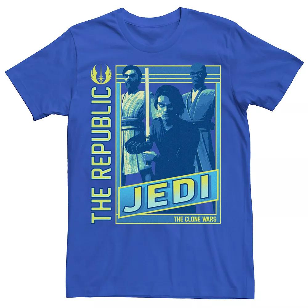 Men's Star Wars: The Clone Wars The Republic Jedi Poster Tee,  Product Image