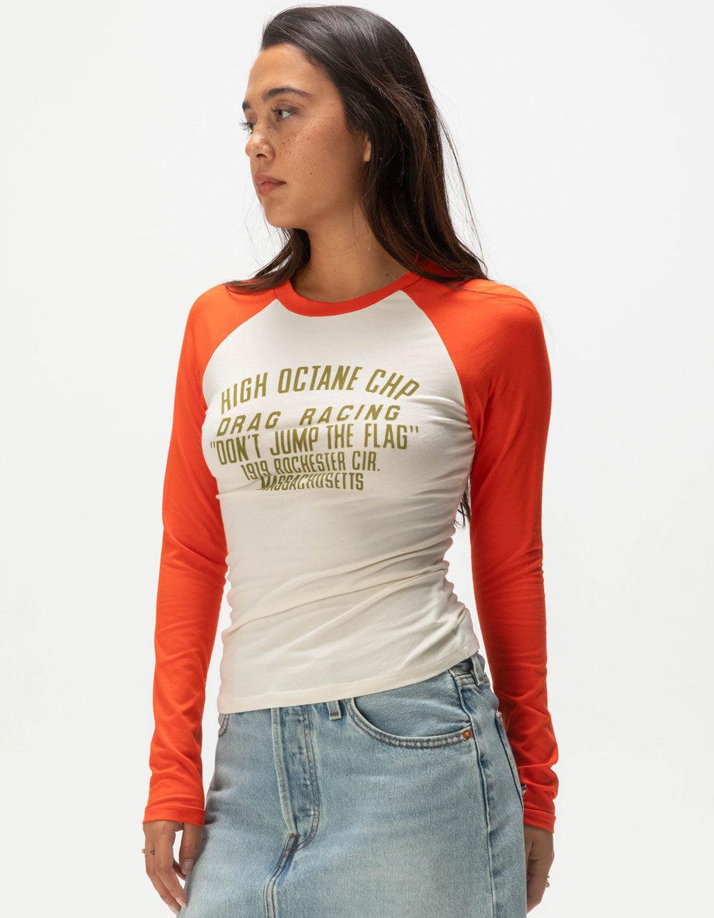 CHAMPION Easy Womens Raglan Tee - Cream Combo Product Image
