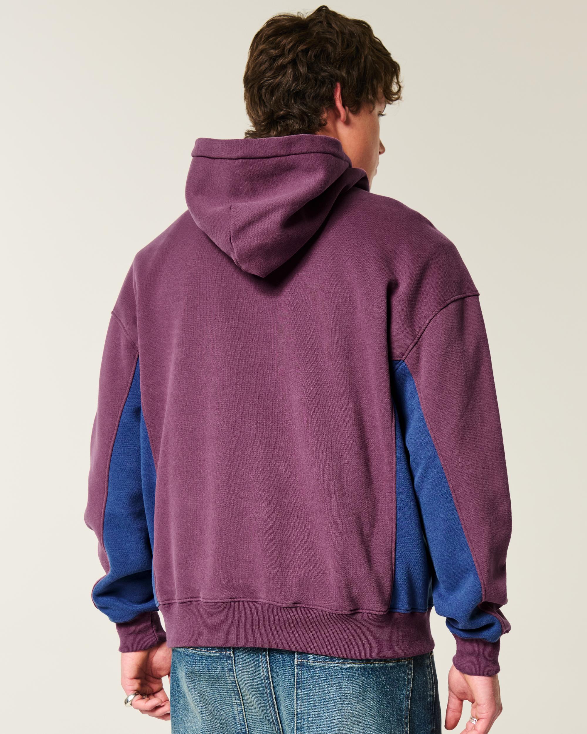 Boxy Crop Snakeskin Print Logo Hoodie Product Image