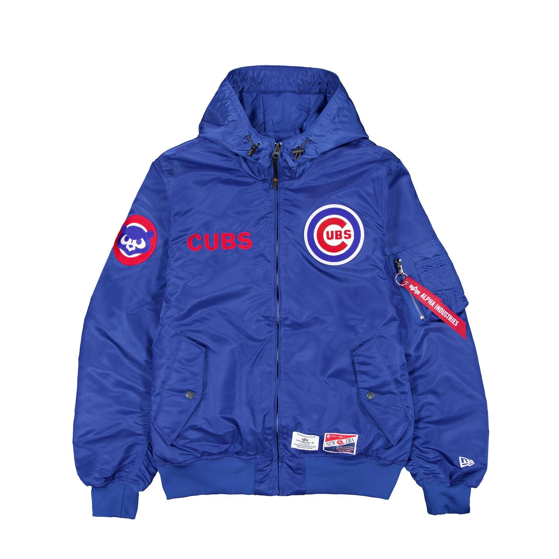 Alpha Industries x Chicago Cubs L-2B Hooded Bomber Jacket Male Product Image
