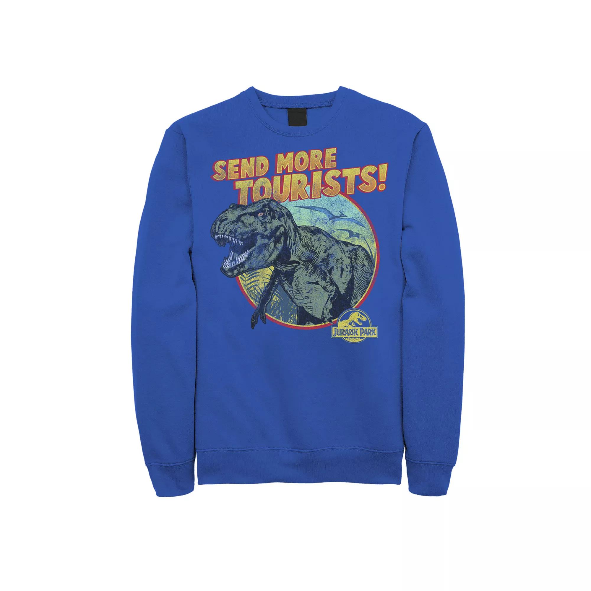 Men's Jurassic Park T-Rex Send More Tourists Sweatshirt,  Product Image
