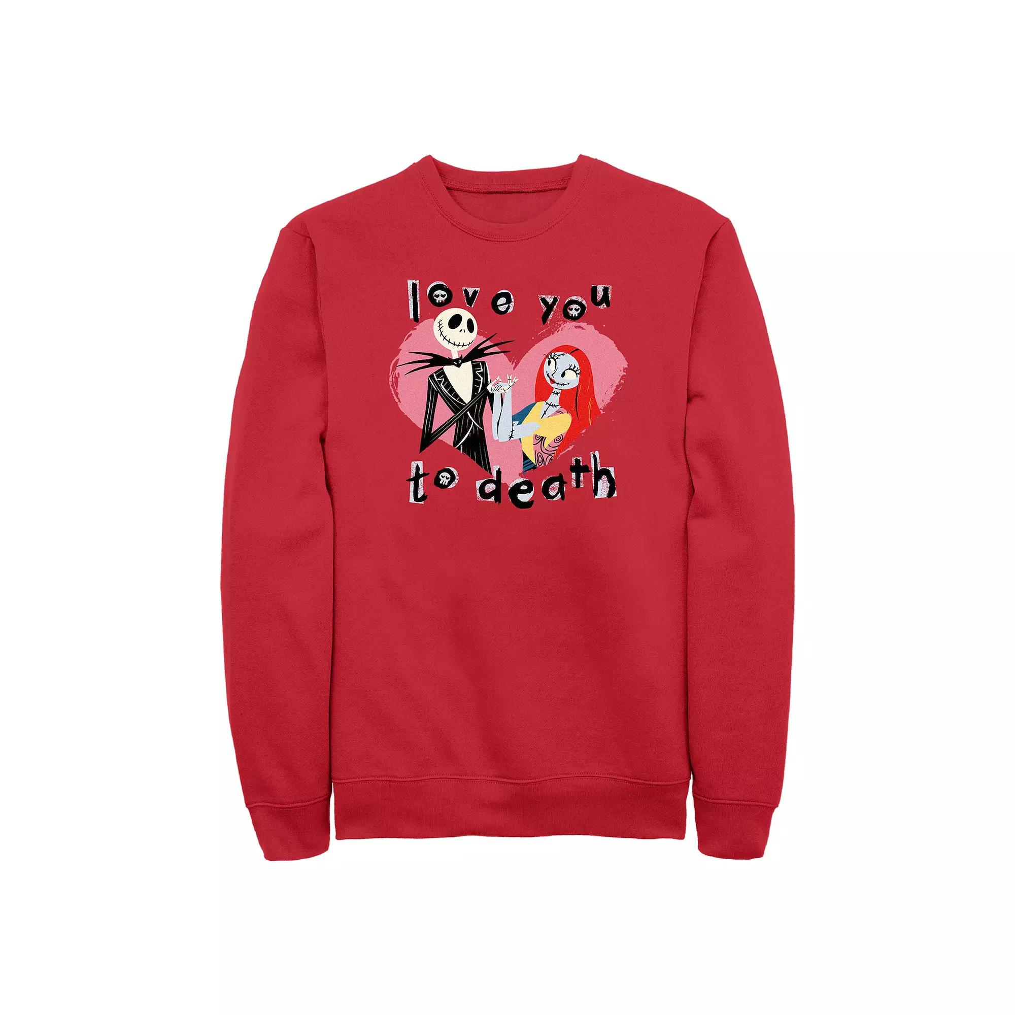 Disney's The Nightmare Before Christmas Love You To Death Men's Graphic Fleece,  Product Image