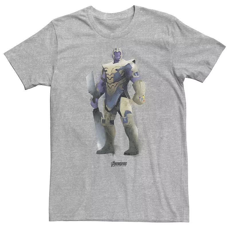 Big & Tall Marvel Avengers Endgame Thanos Spray Paint Tee, Men's,  Product Image