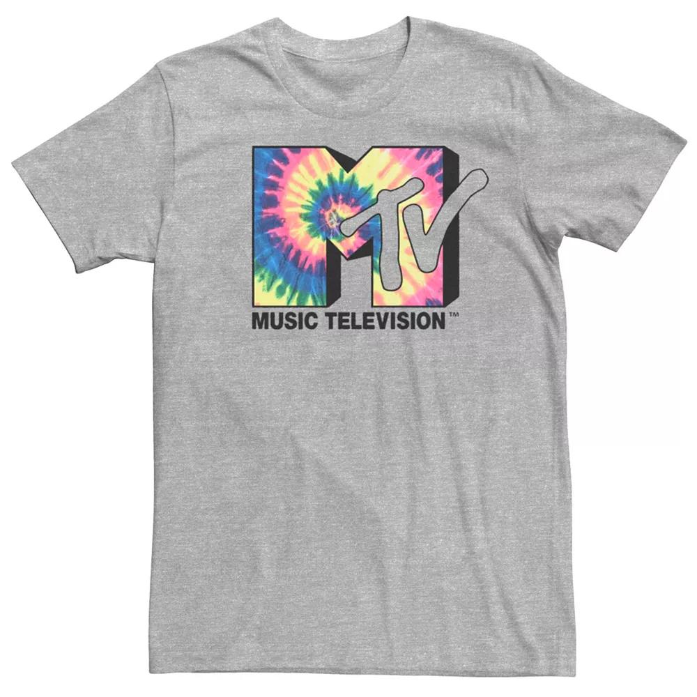 Men's MTV Spiral Tie-Dye Fill Logo Tee,  Product Image