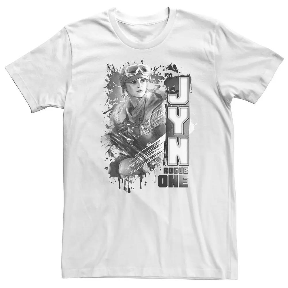 Big & Tall Star Wars Rogue One Jyn Paint Splatter Print Tee, Men's,  Product Image