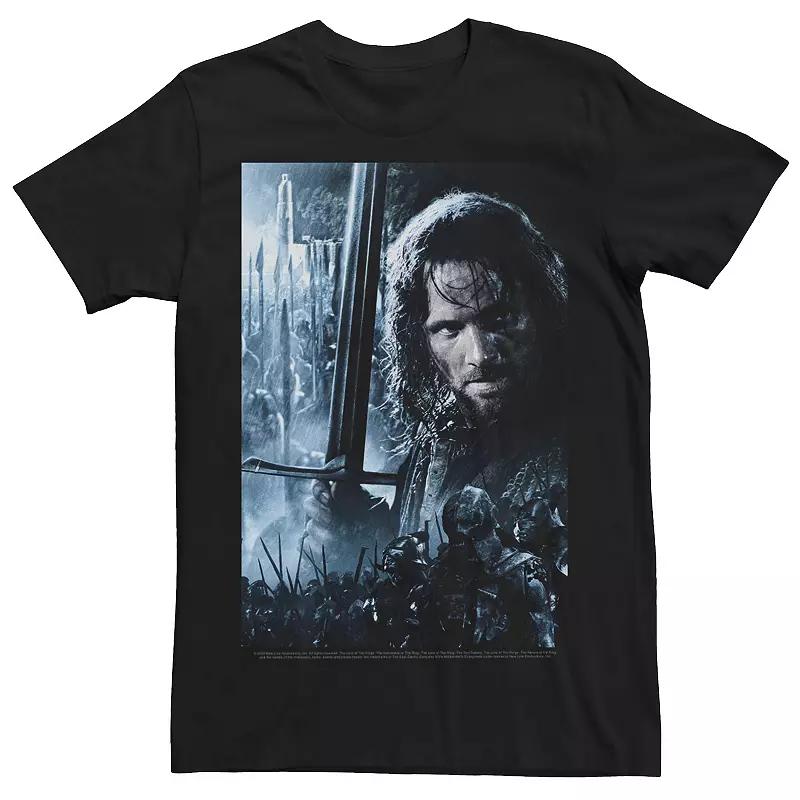 Men's Lord Of The Rings Aragon Poster Poster Tee,  Product Image