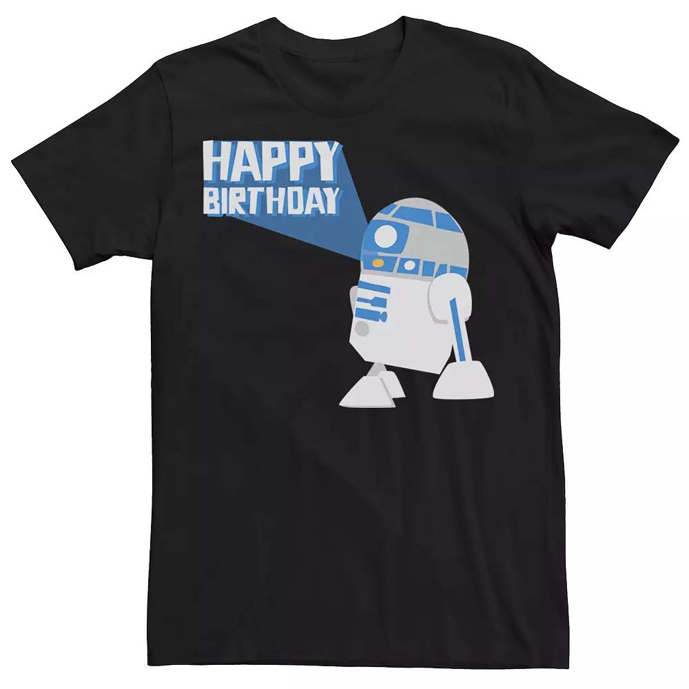 Men's Star Wars R2 Happy Birthday Sticker Tee,  Product Image