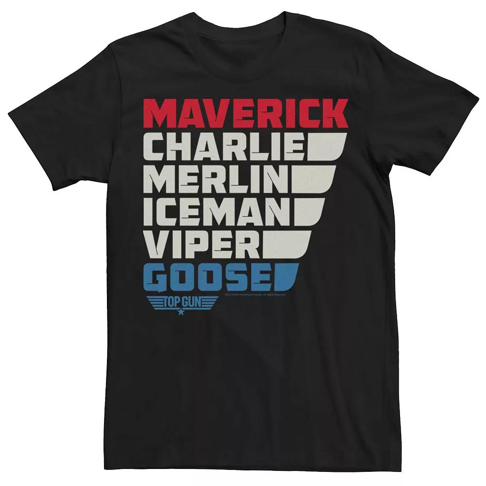 Men's Top Gun Colorful Name Stack Tee,  Product Image