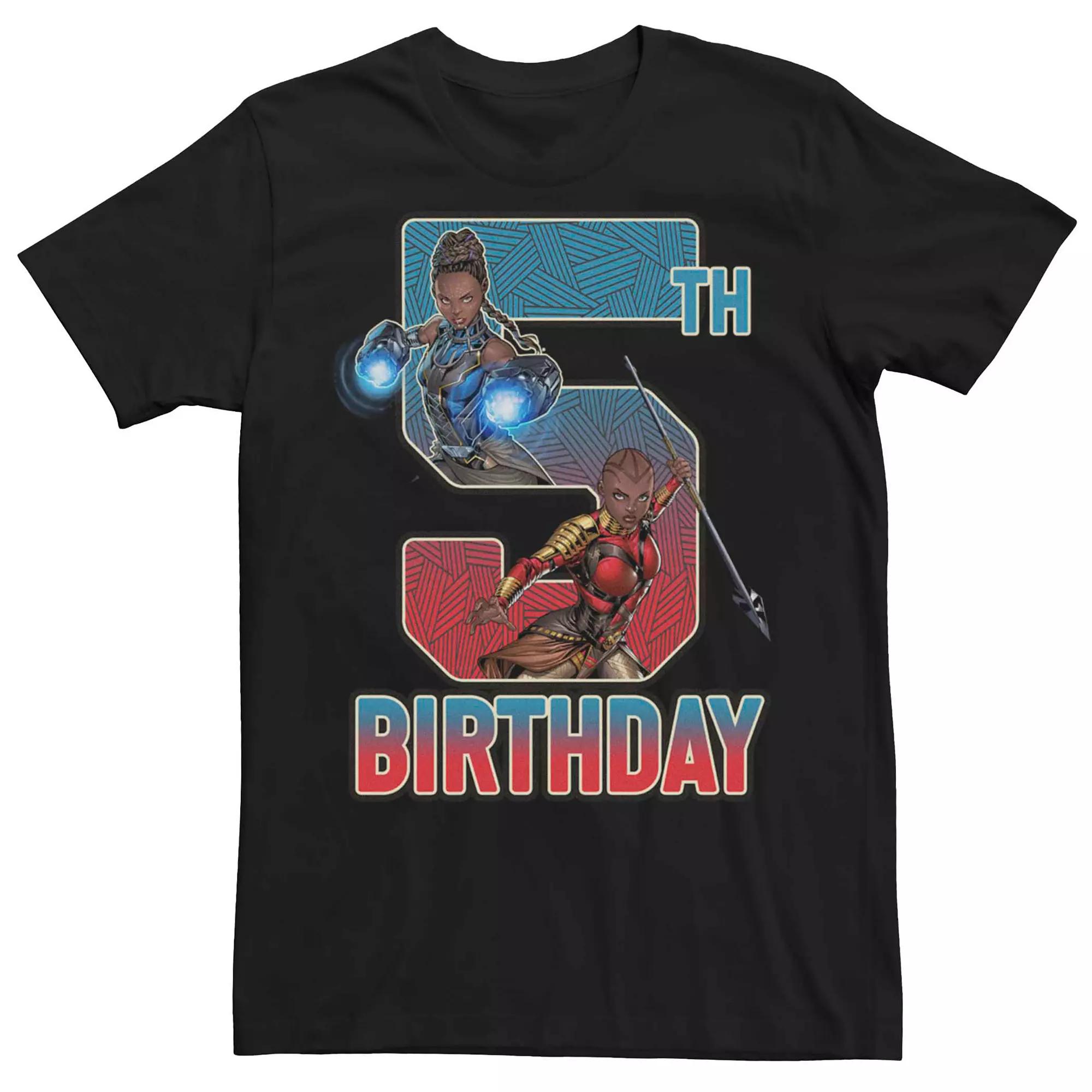 Men's Marvel Shuri Okoye 5th Birthday Tee,  Product Image