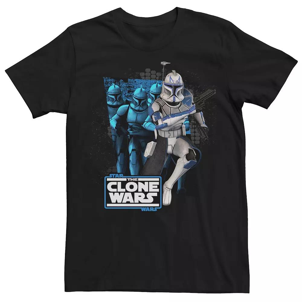 Men's Star Wars: The Clone Wars Clone Captain Rex Mashup Tee, Size: 3XL, Black Product Image